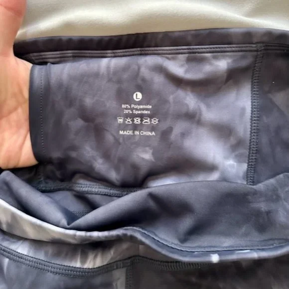 The Gym People Women's Leggings SIZE L **TIE DYE PATTERN** POCKETS - Picture 5 of 6